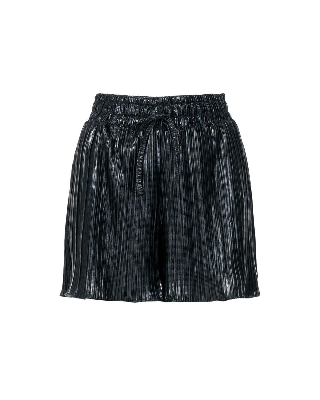 Vazaf Black Pleated Shorts