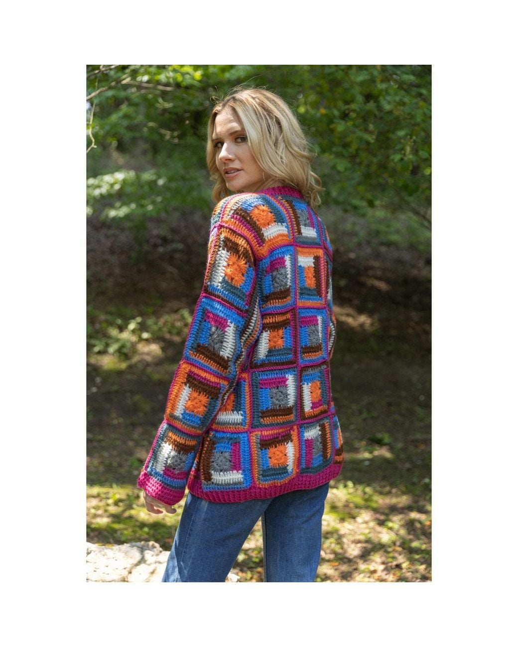 Saachi Orange Crochet Short Marrakesh Jacket