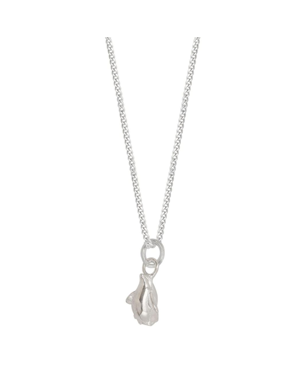Lime Tree Design Metallic Tiny Penguin Pendant Necklace Sterling Silver