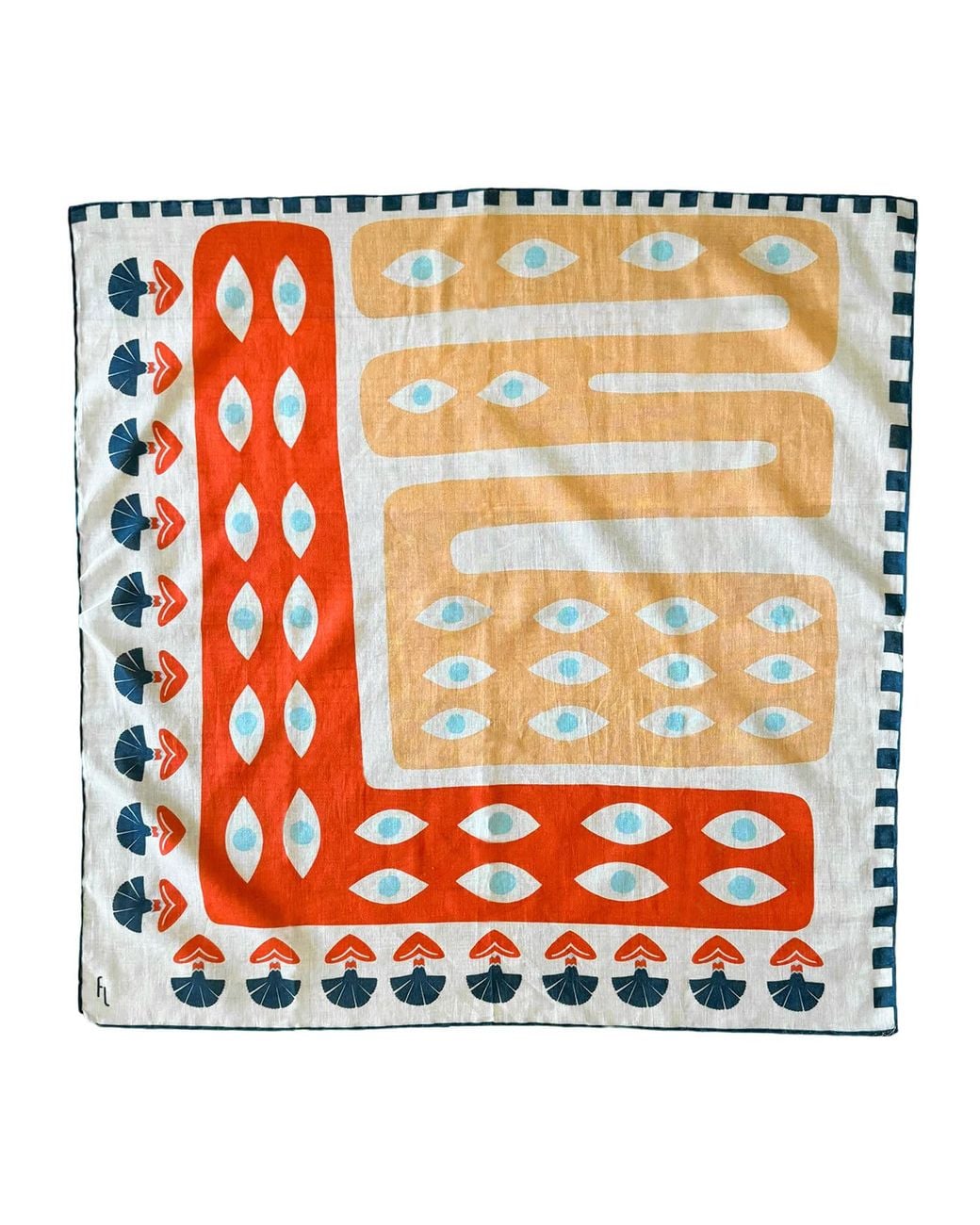Folie Living Red Apple Of My Eye Cotton Scarf Small