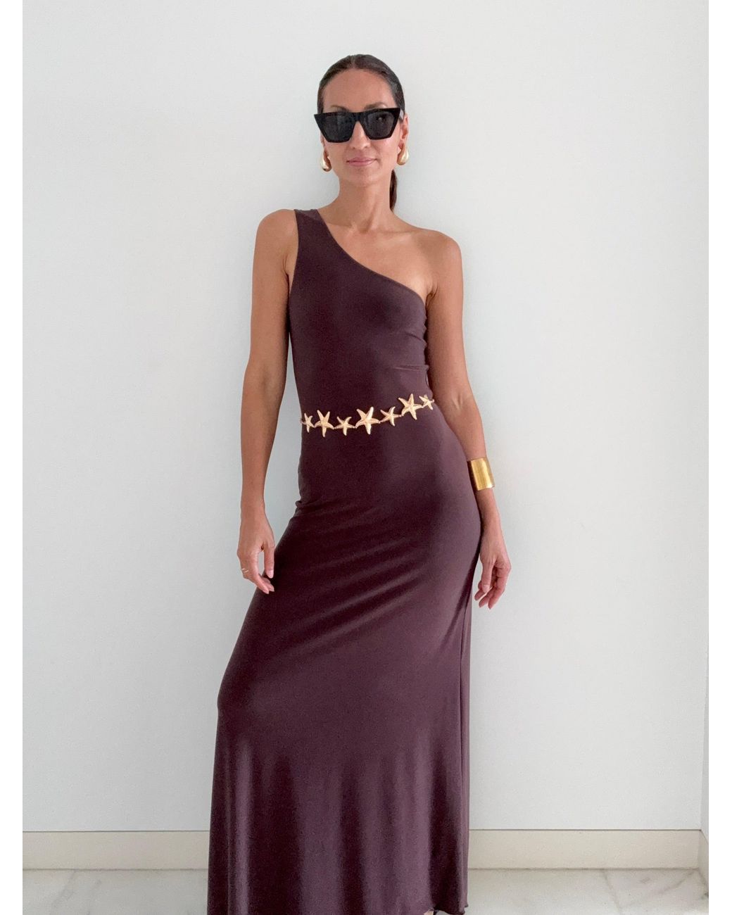 Alia Studio Brown Séduction Maxi Dress