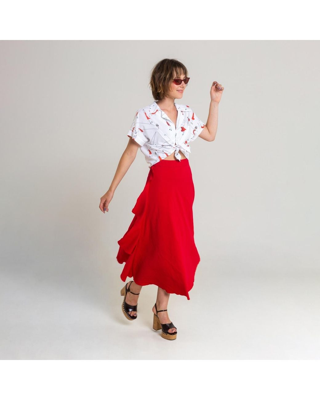 ARTISTA Red Dance Skirt