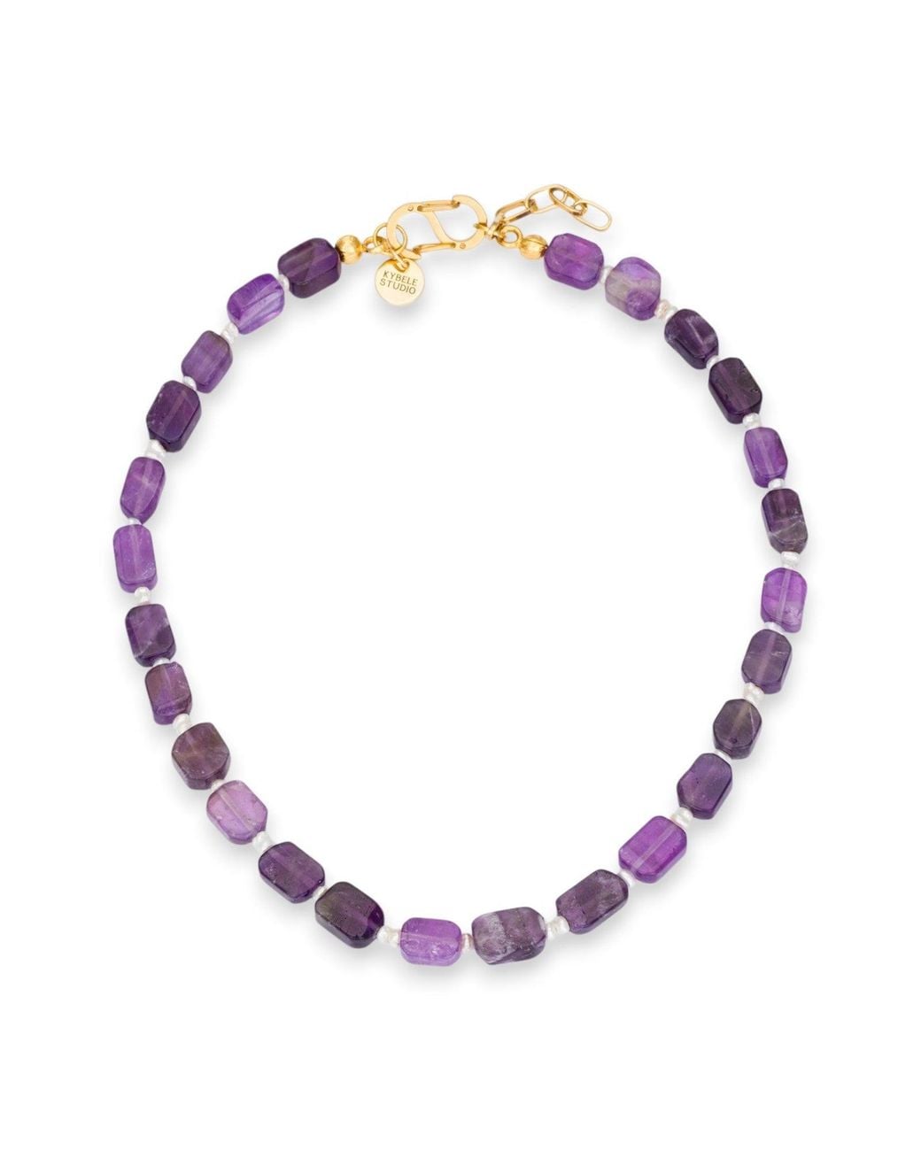 Kybele Studio Pink Lunar Harmony Necklace With Amethyst & Pearls