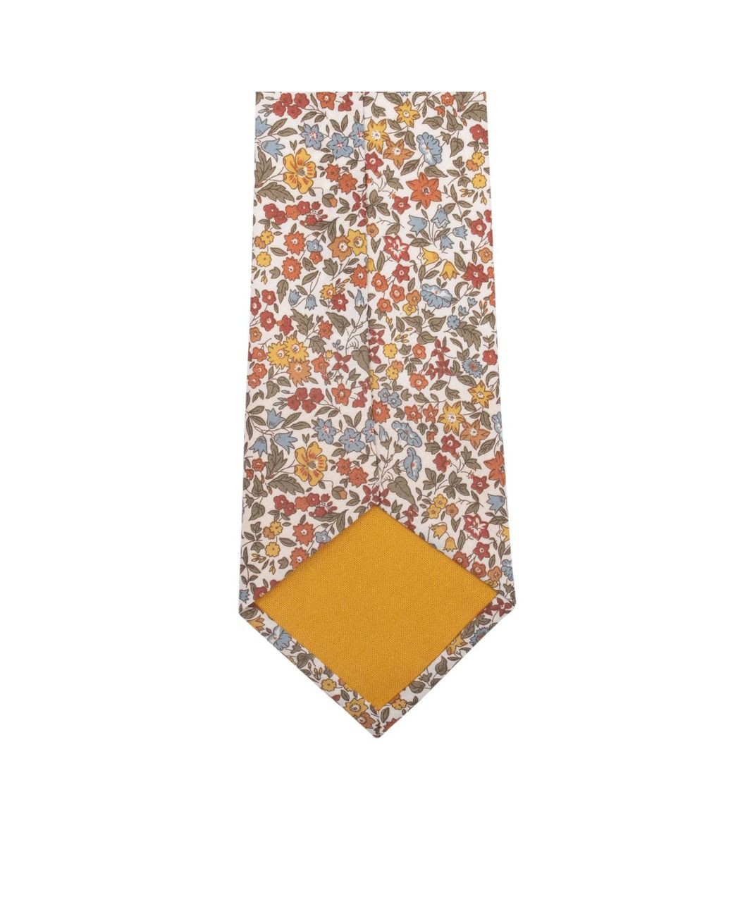 LE COLONEL Metallic Safran Liberty Ava Tie for men