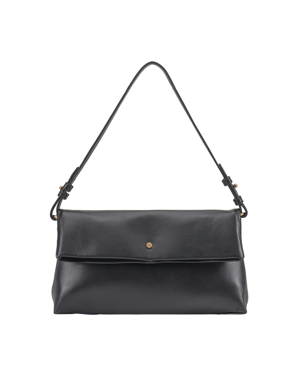 Paul Costelloe Black Theodora Leather Shoulder Bag
