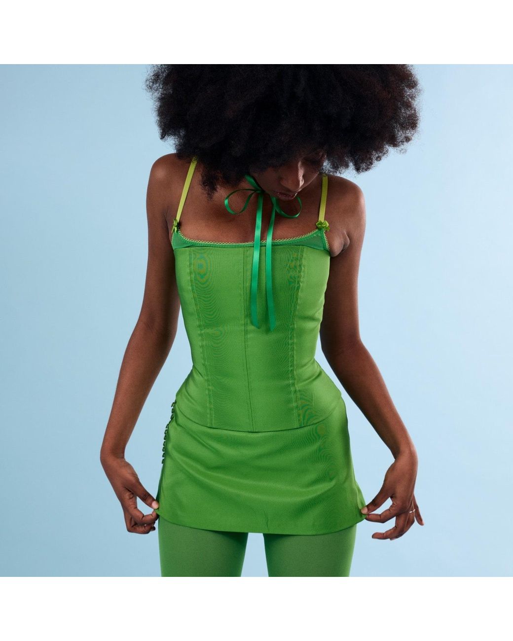 The Coolgirl Nyc Green Jane Skirt