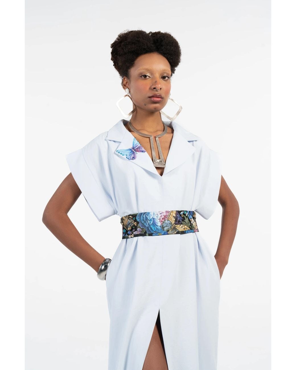 Rondooz Blue Ivory Butterfly