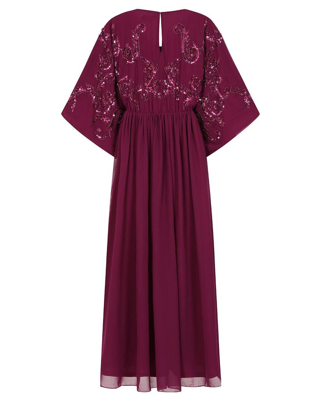 Frock and Frill Red Leya Embellished Maxi Dress