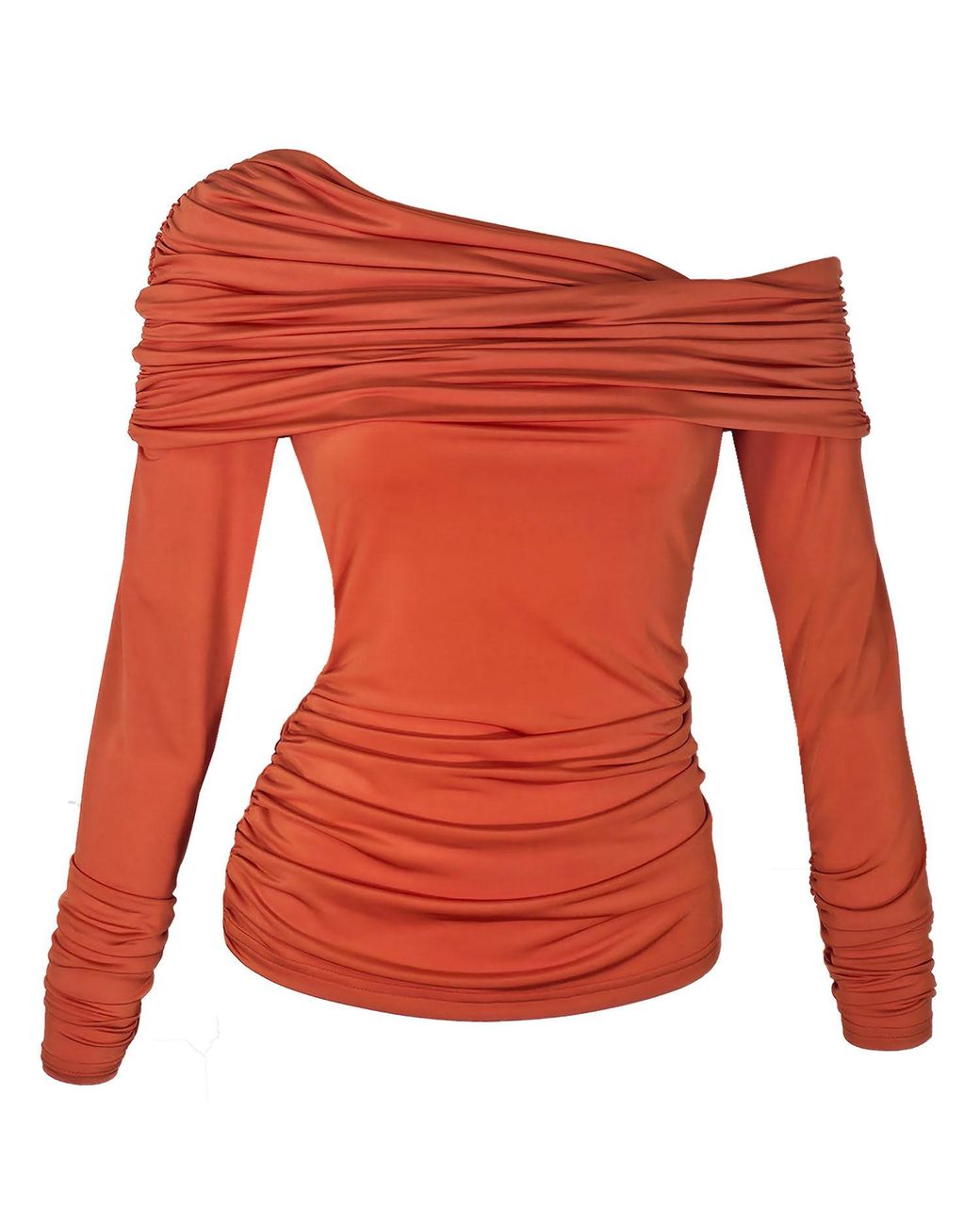 Me & Thee Red Pour Moi Bardot Top
