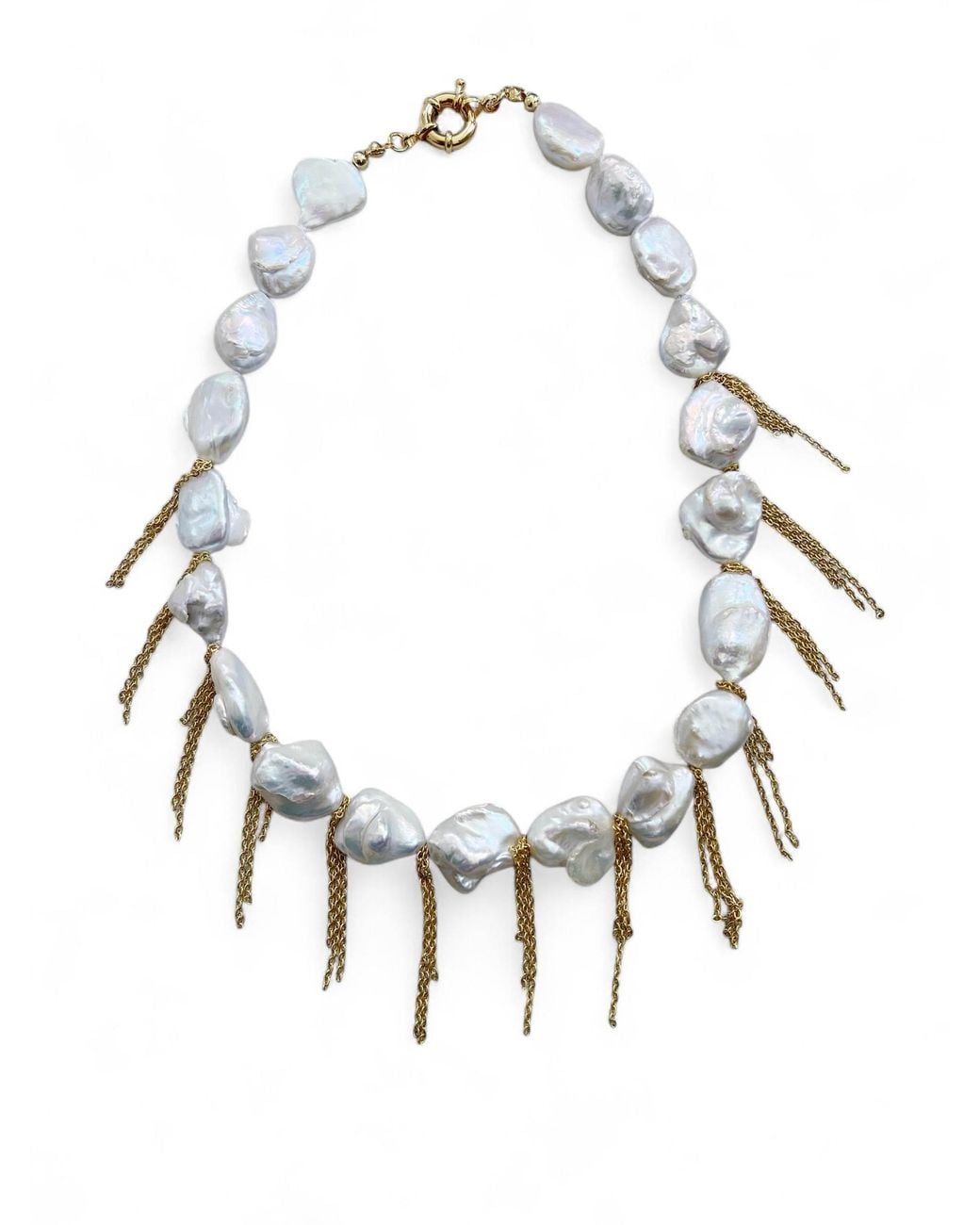 Carolina Benoit White Salt Water Heirloom – Naama Necklace