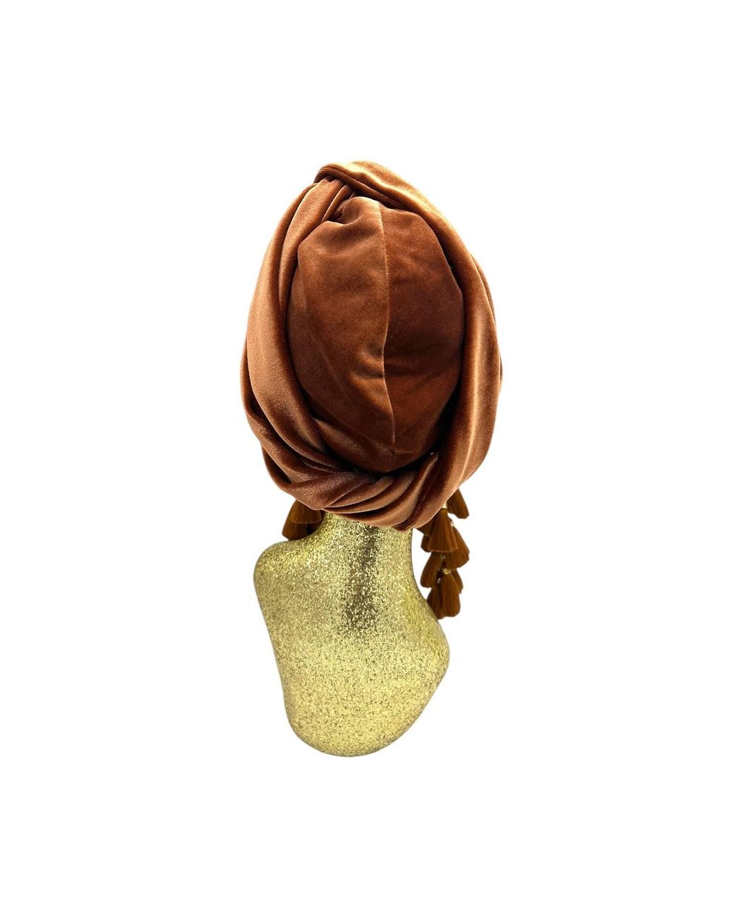 Julia Clancey Brown Golden Poodle Cocoa Chacha Velour Turban