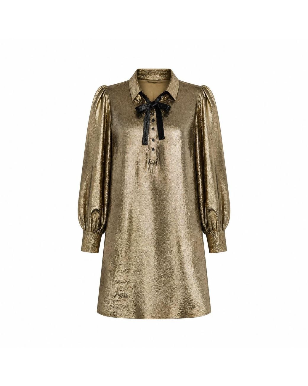 Yumi' Natural Tunic With Velvet Tie