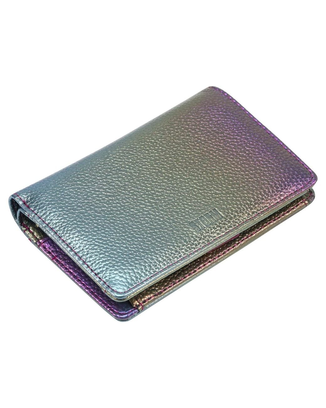 Storm Gray Selene Iridescent Midi Purse