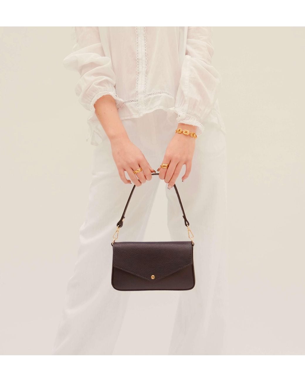 Apatchy London Blue The Munro Leather Shoulder Bag