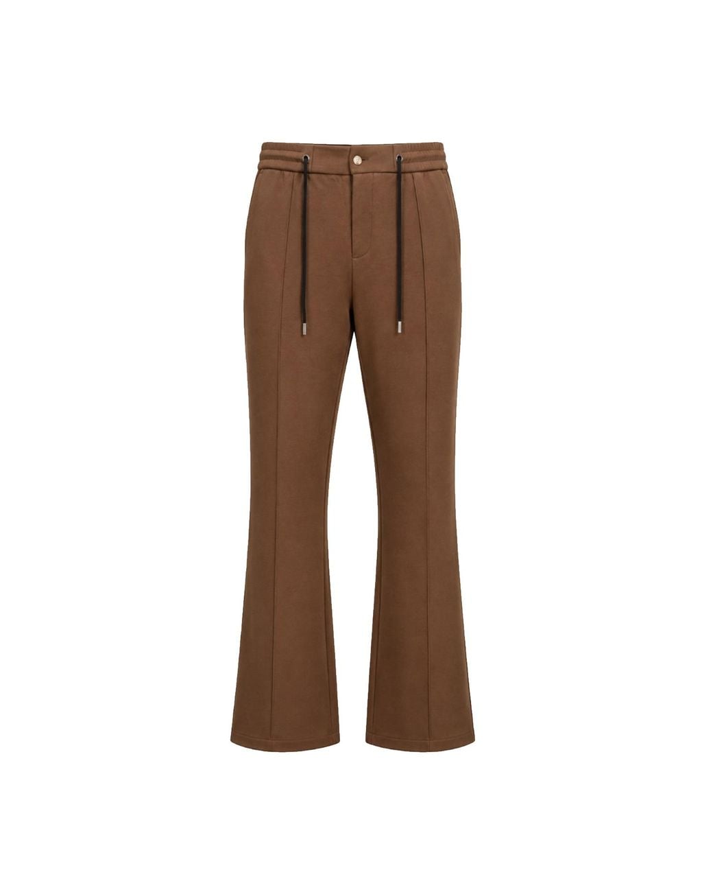 DAVID WEJ Brown Enzo Cotton Loose Fit Trouser for men