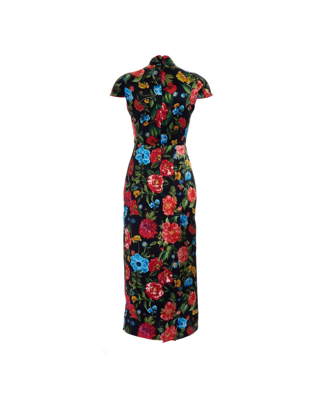 Sofia Tsereteli Black Silk Cheongsam Dress