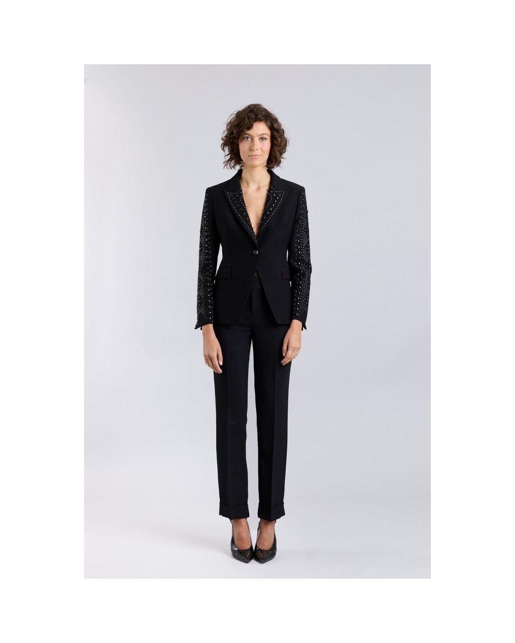 The Extreme Collection Black Hand-Studded Tailored Lord Byron