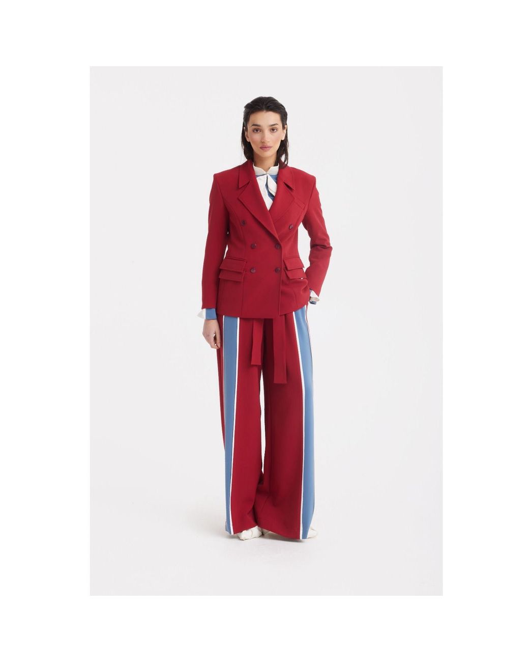 Julia Allert Classic Tailored Double-Breasted Blazer