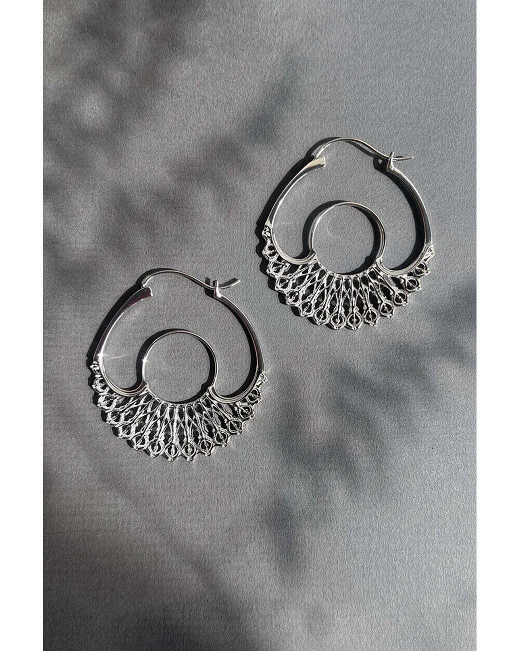 Astor & Orion Metallic Iris Sculptural Hoops Small