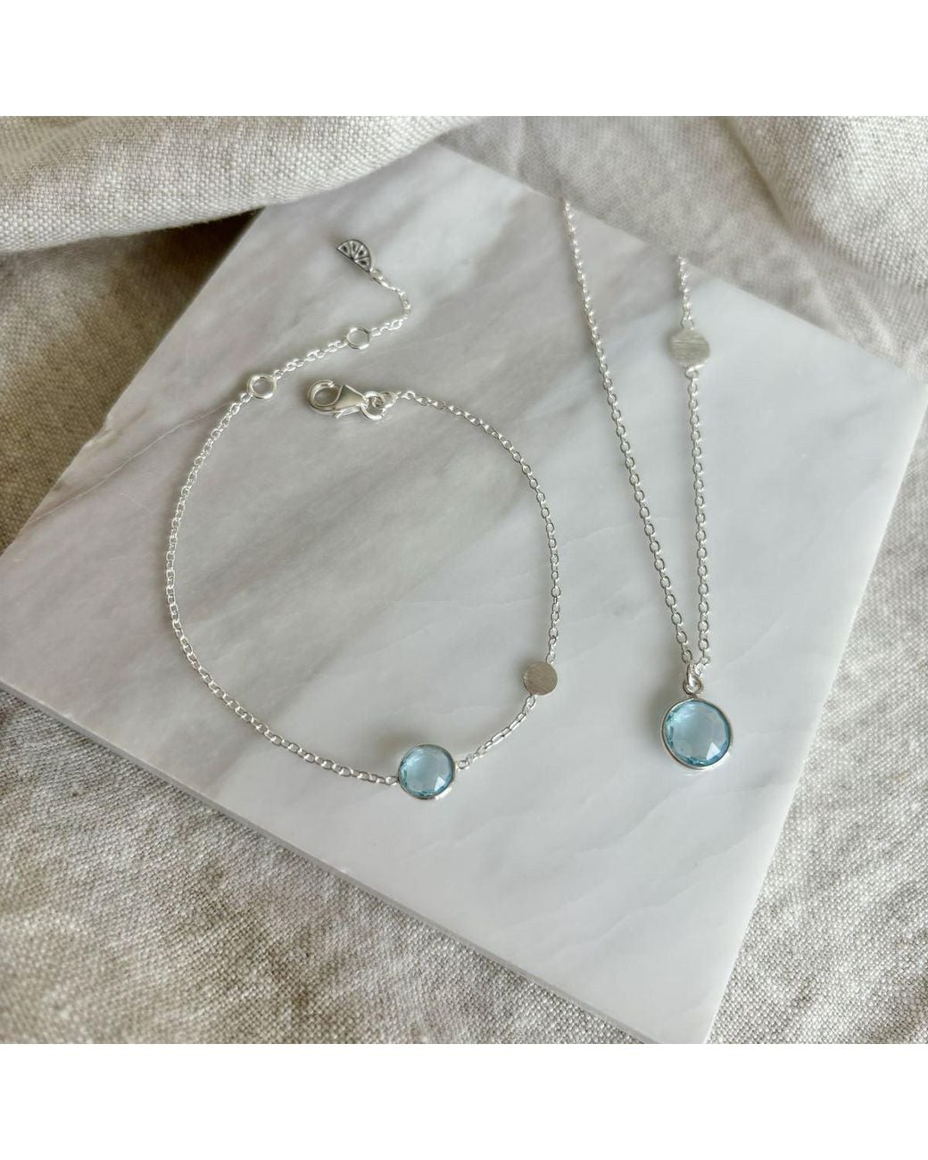 Auree Jewellery Metallic Salina Topaz & Disc Bracelet