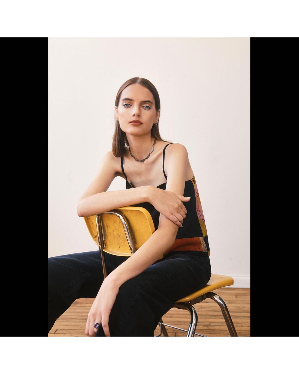 Crono Zee Black Golden Rosso Reversible Top
