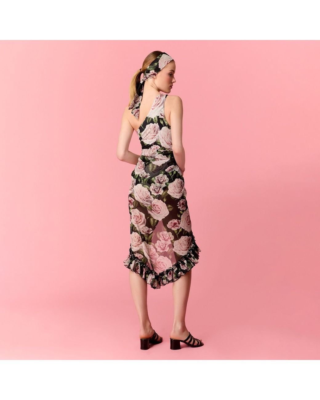 Nur Karaata Brown Lily Bloom Long Pareo