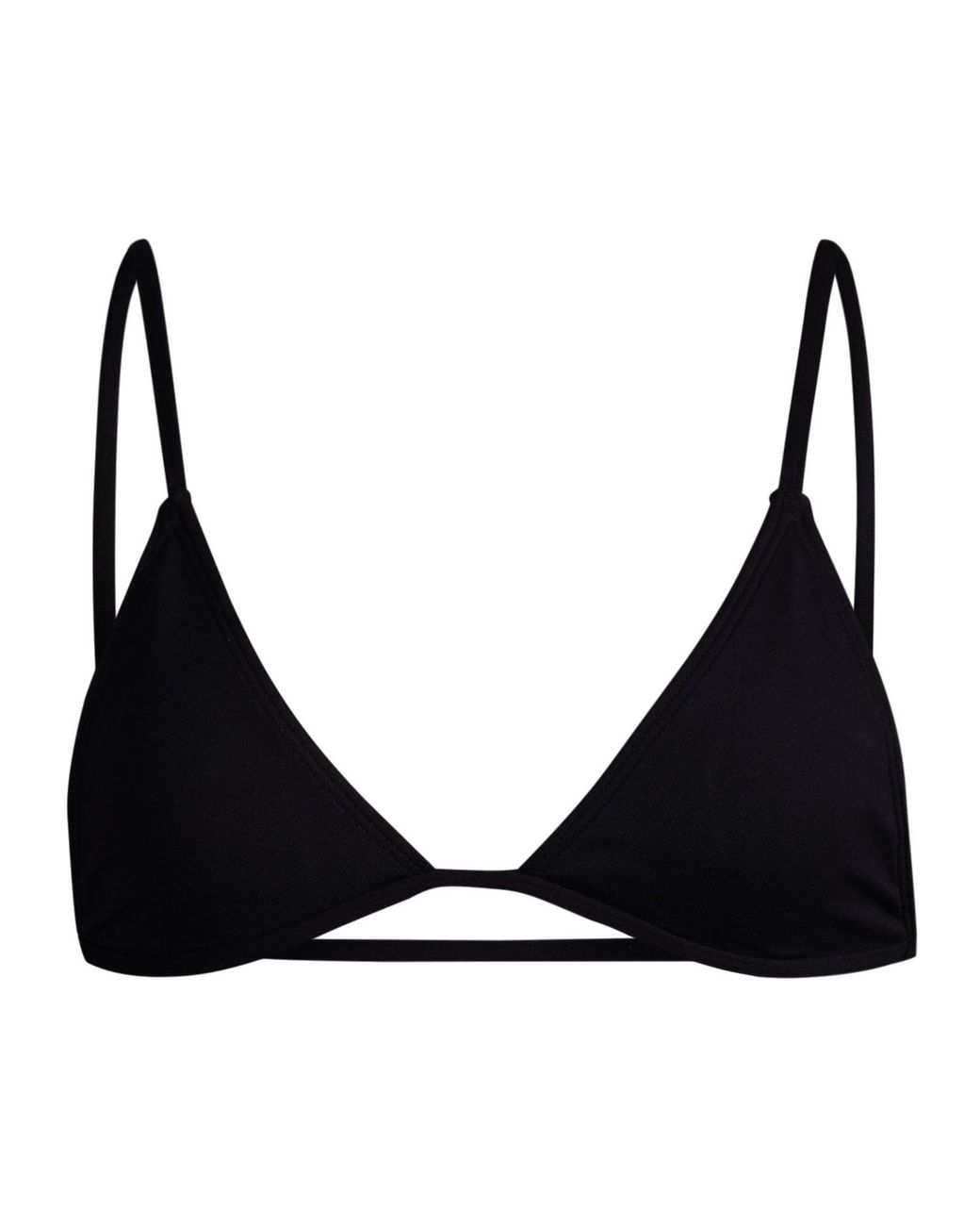 Minimale Animale Black Lucid Bijou Bikini Top