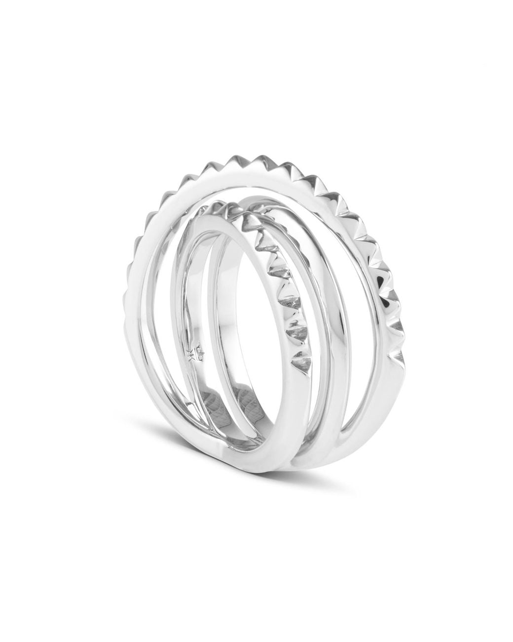 Kasun Metallic Entwined Serpent Ring