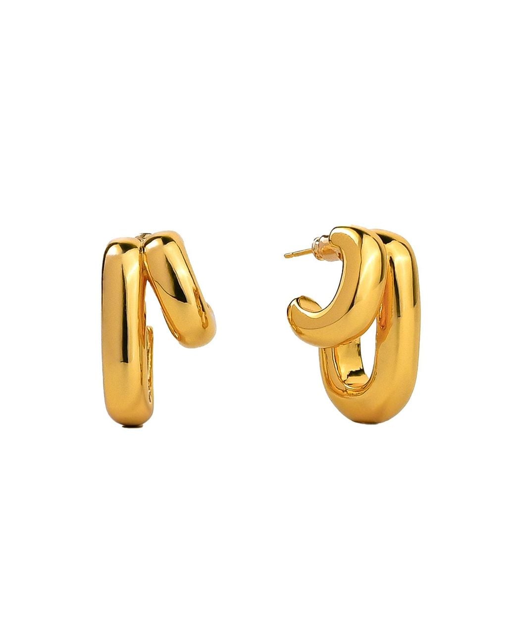 Zynnia Collective Metallic Illusion Hoops