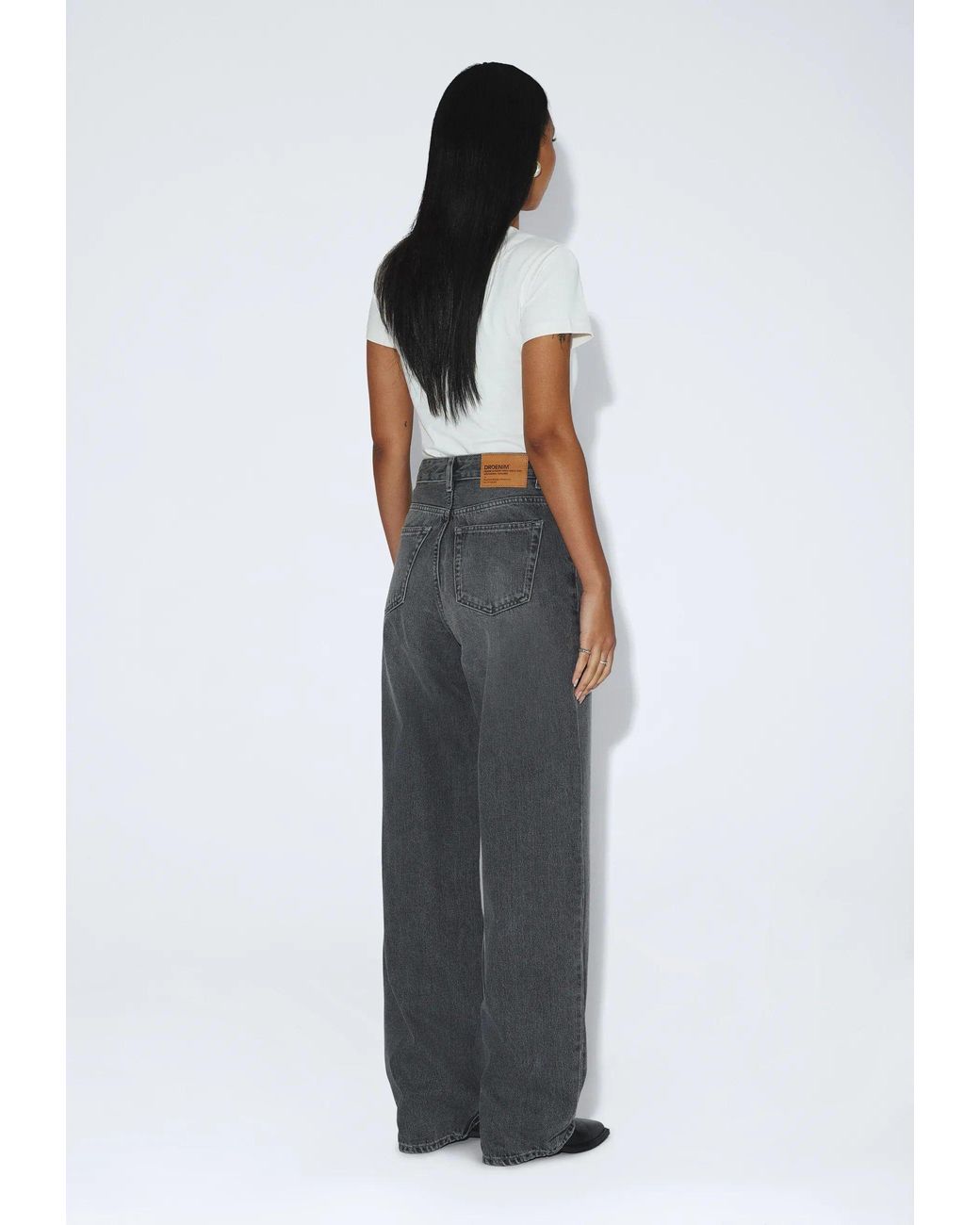 Dr. Denim Gray Donna High Relaxed