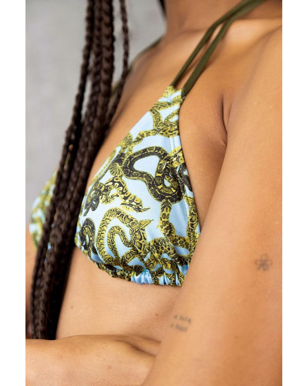 Monzlapur New York Green Serpent Bikini