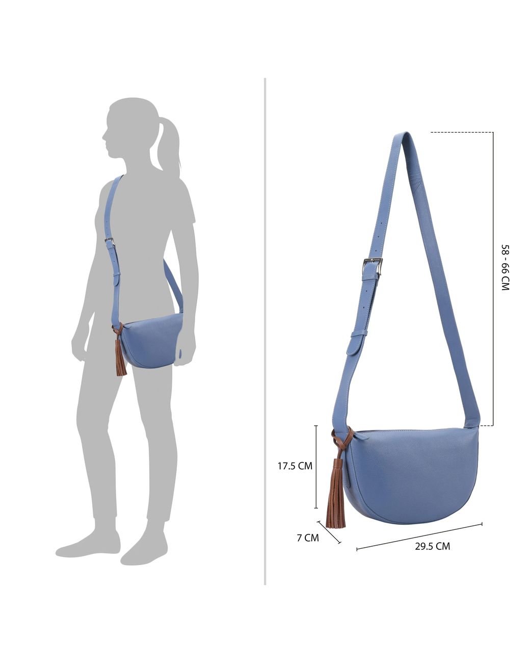Lloyd Baker Blue Imogen Crossbody Bag