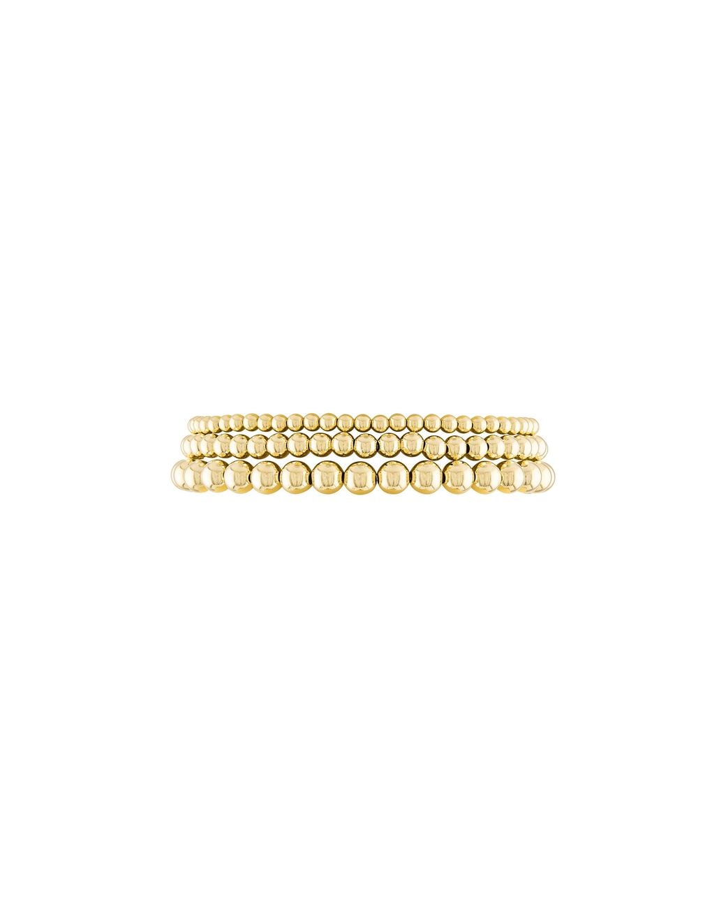 Olivia Le Metallic 14K Filled Trio Stack Bracelet Set