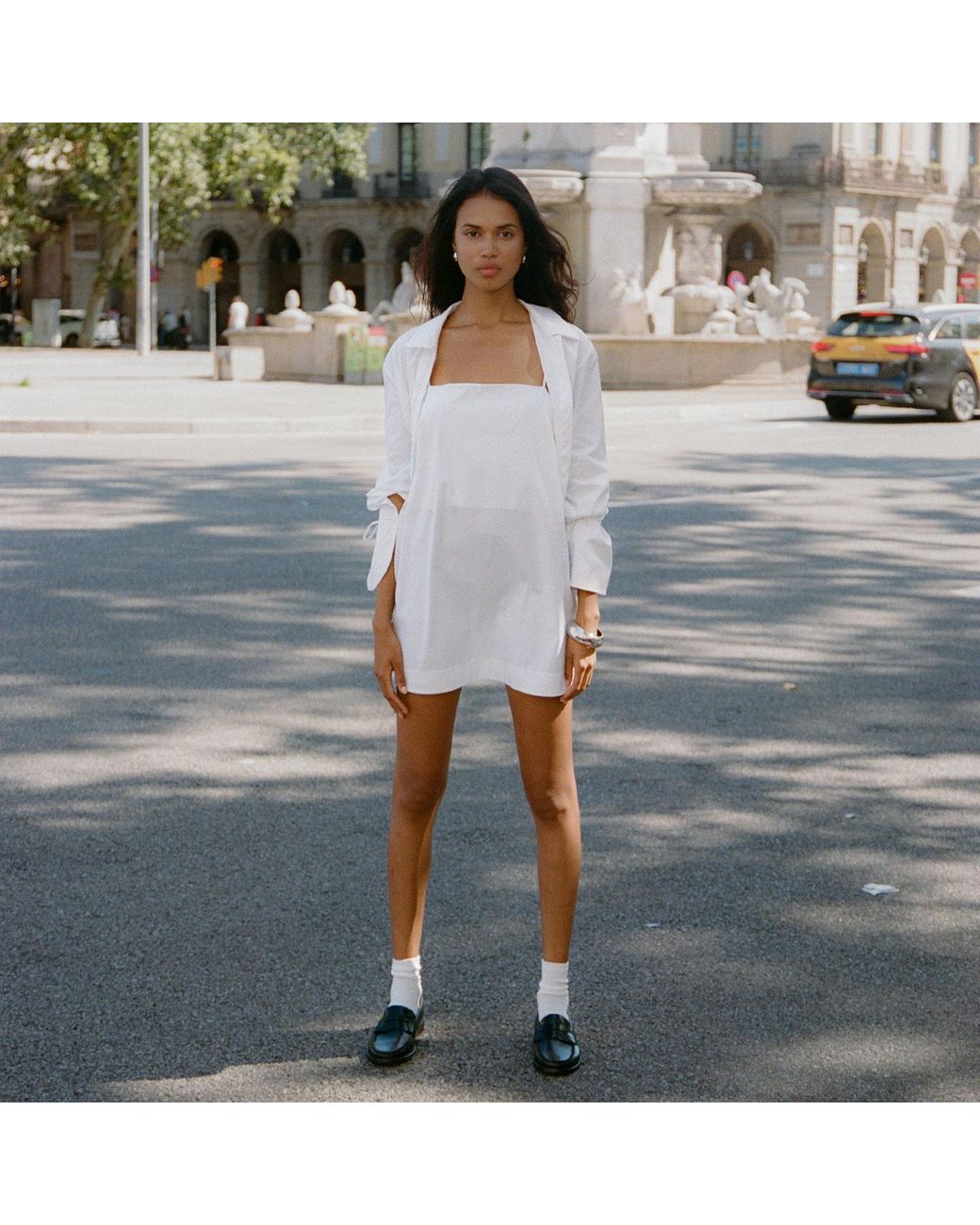 Audrey Vallens White Poplin Shirt