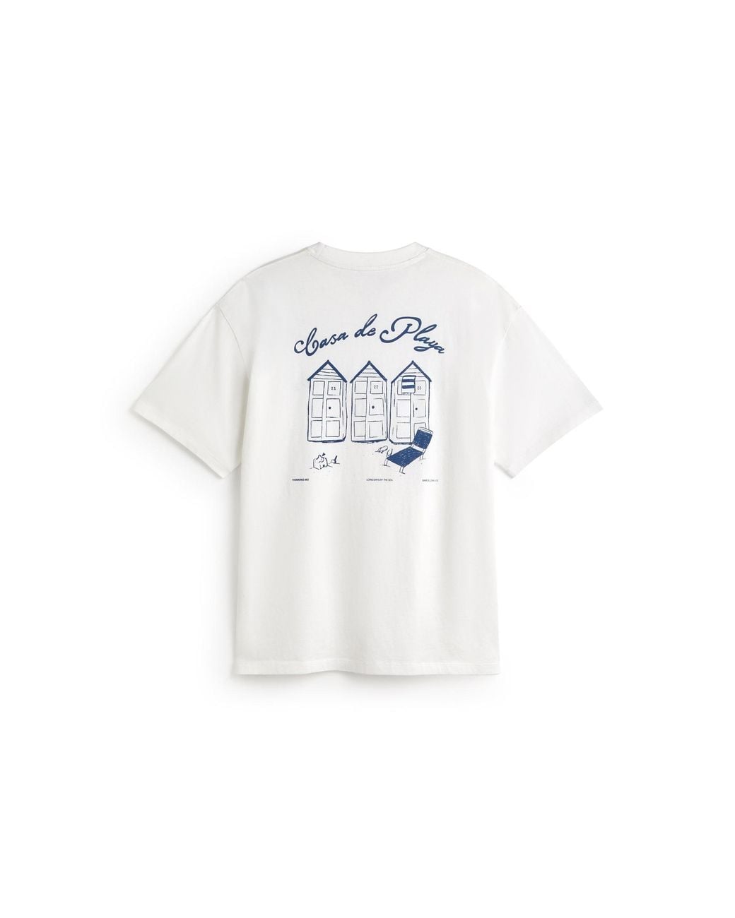 Thinking Mu White Aaron Beach House T-Shirt for men