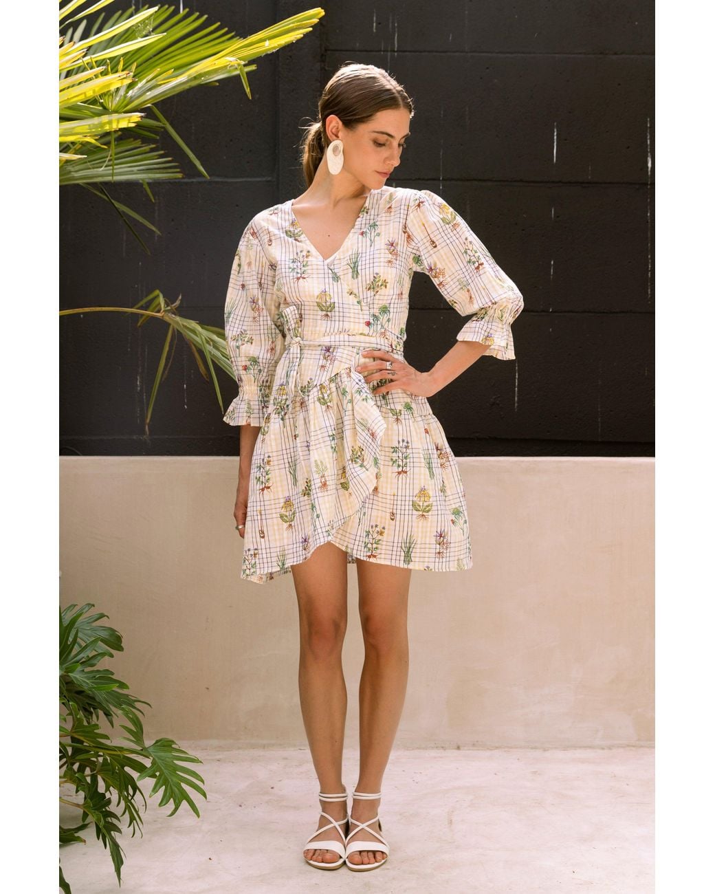 Em & Shi Natural Healing Herbs Wrap Dress