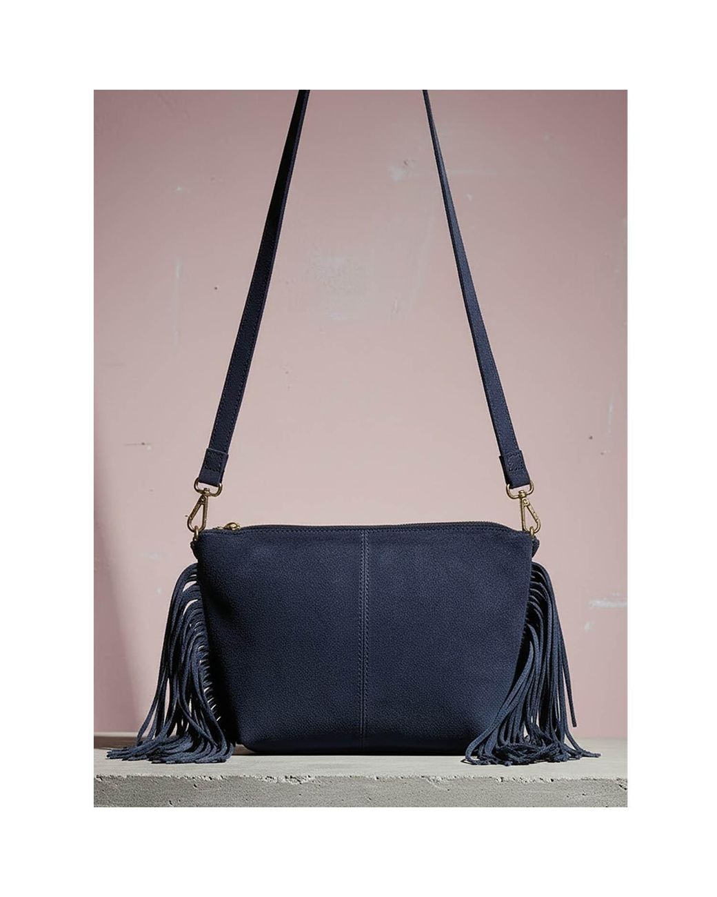 Nooki Design Blue Kingston Tassle Cross Body Bag