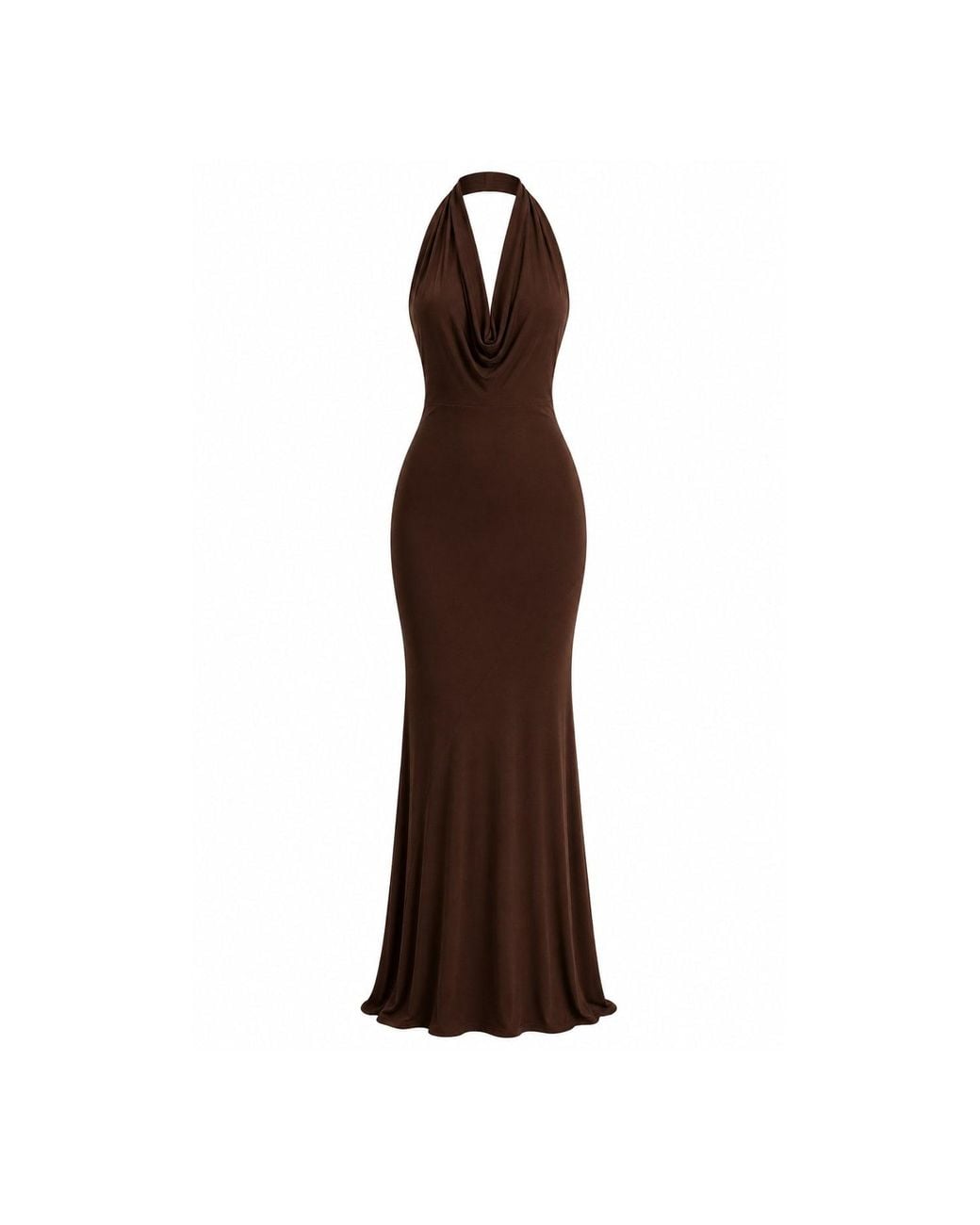 Maison De Gala Brown Selene Mocha Gown