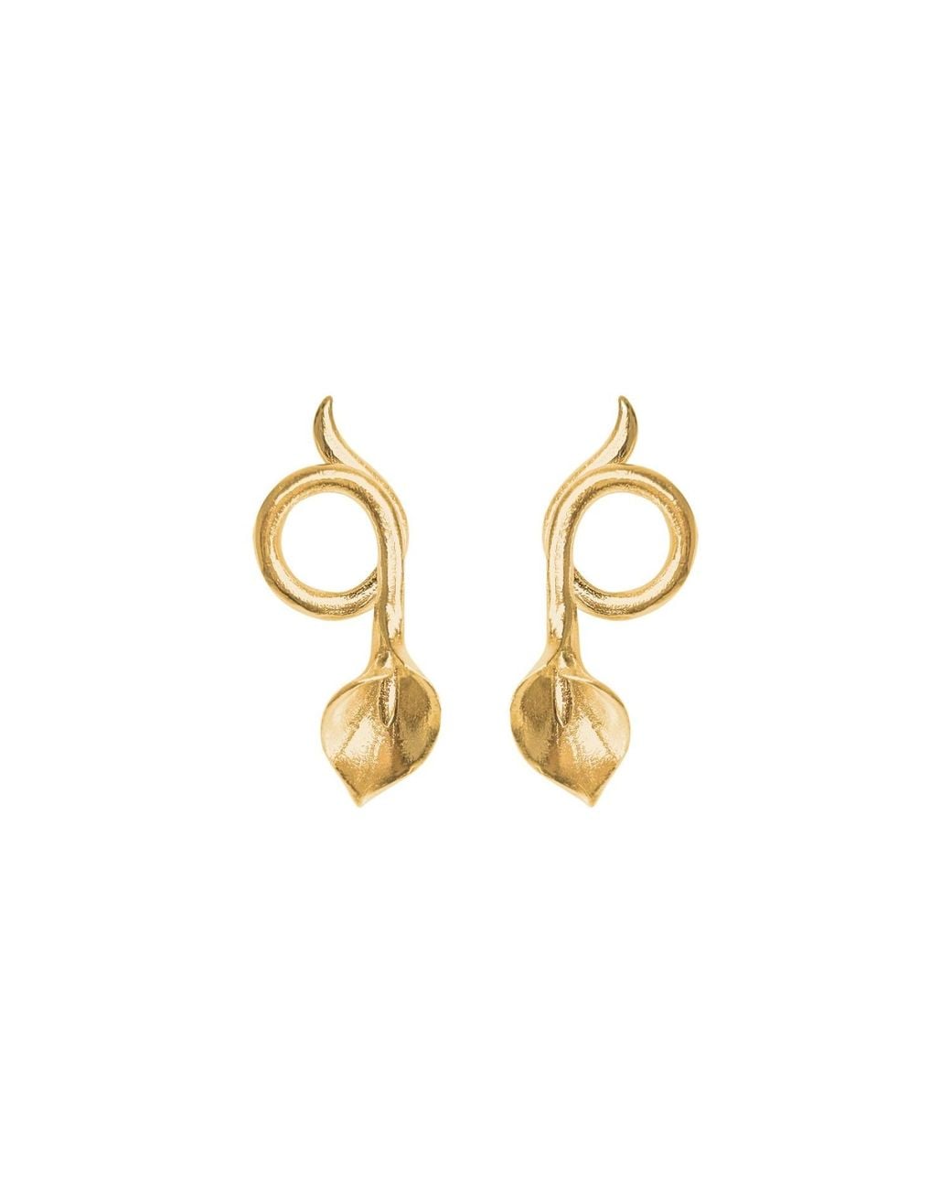 Agora Jewellery Metallic Calla Earrings