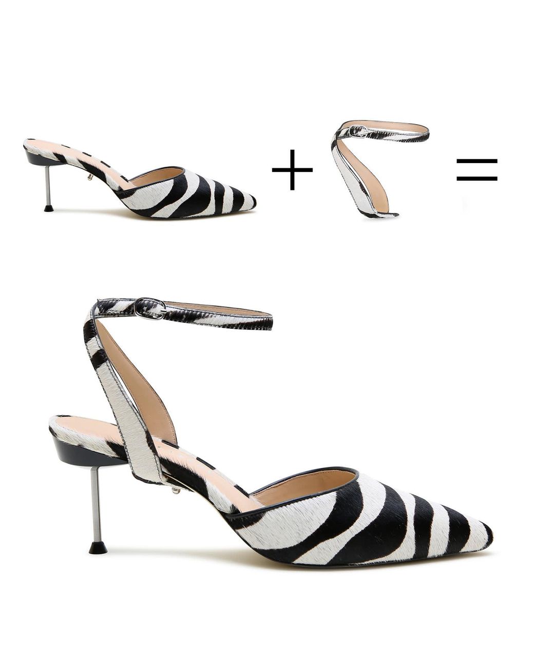 Alterre Black Zebra Marilyn Stiletto