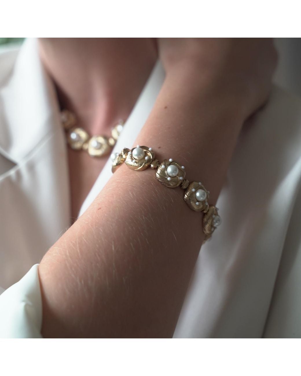 Retro Chic Metallic Canary Bracelet