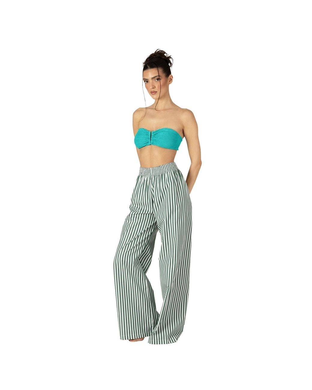 Paramidonna Blue Cora Pants Striped