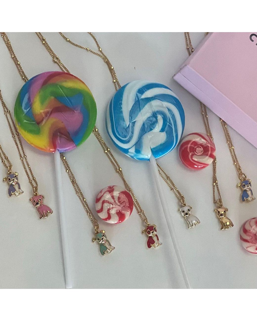 Cloud Haven Metallic Mini Bulldog Sweetie Pendant