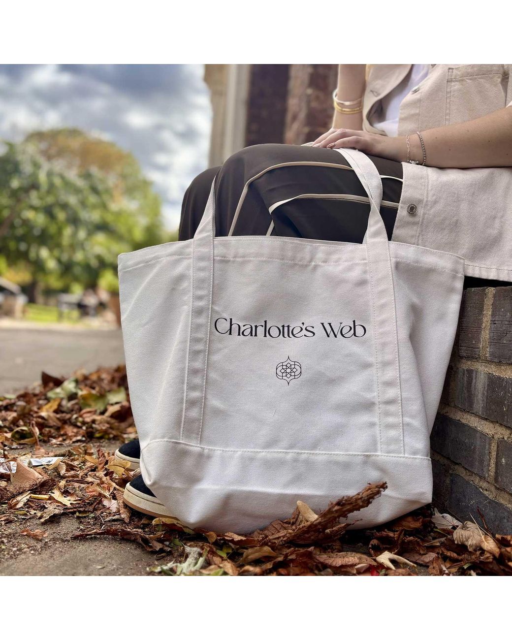 Charlotte's Web Jewellery White Neutrals Charlotte's Web Canvas Tote Bag