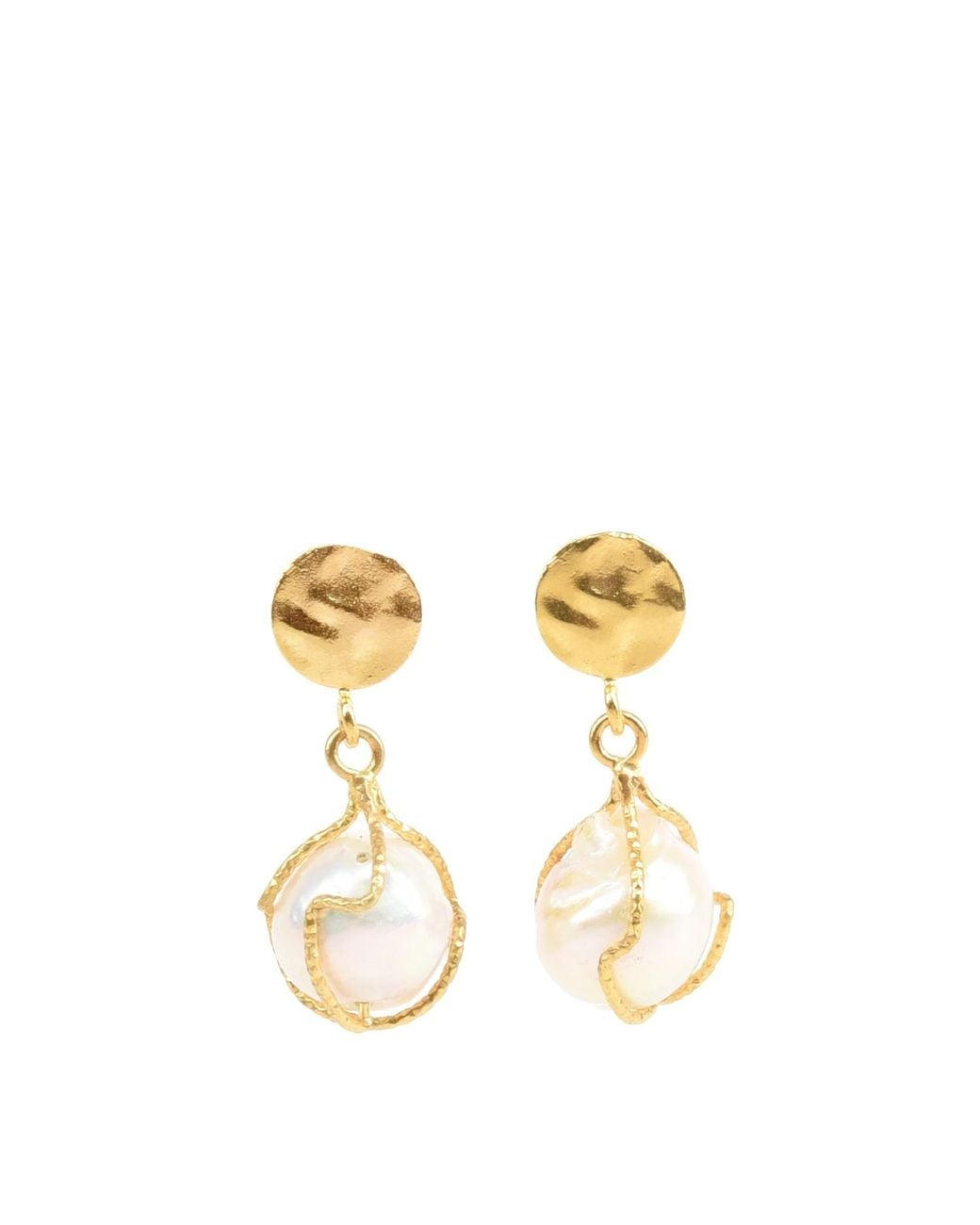 Addicted Metallic Perla Baroque Earrings