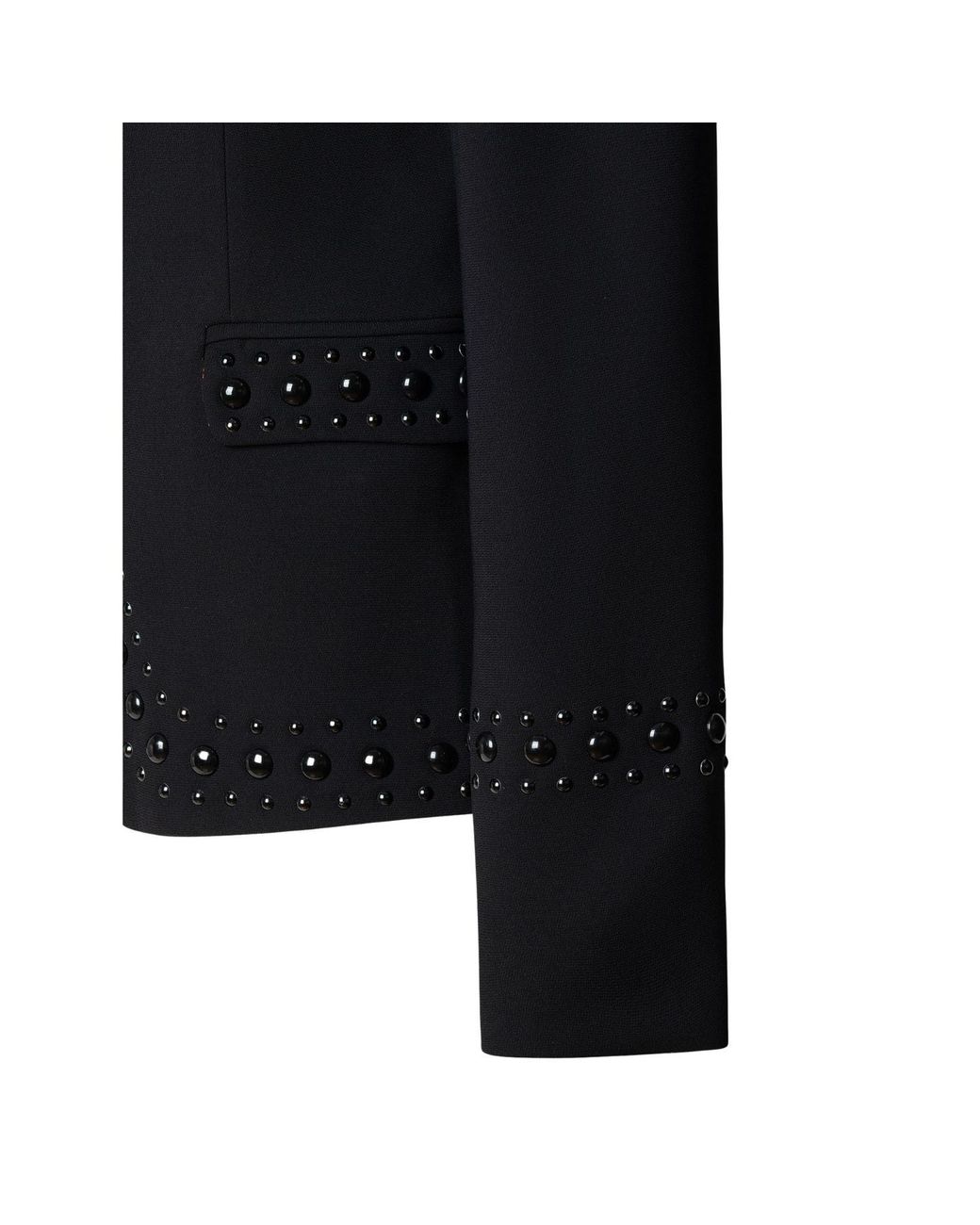 The Extreme Collection Black Blazer With Bold Stud Accents Rock Star