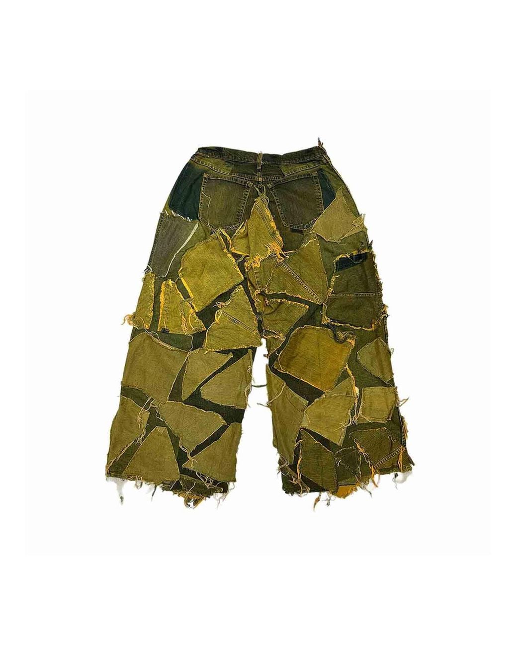 Zasta Studio Green Shred Couture Denim Jeans C New