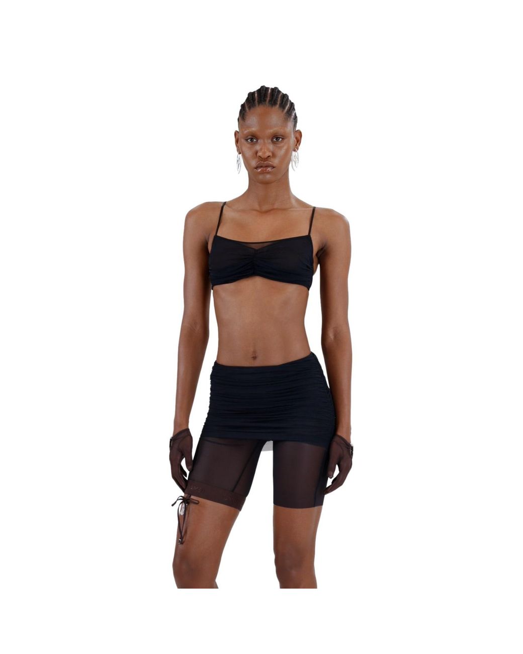 Zhilyova Black Amora Shorts