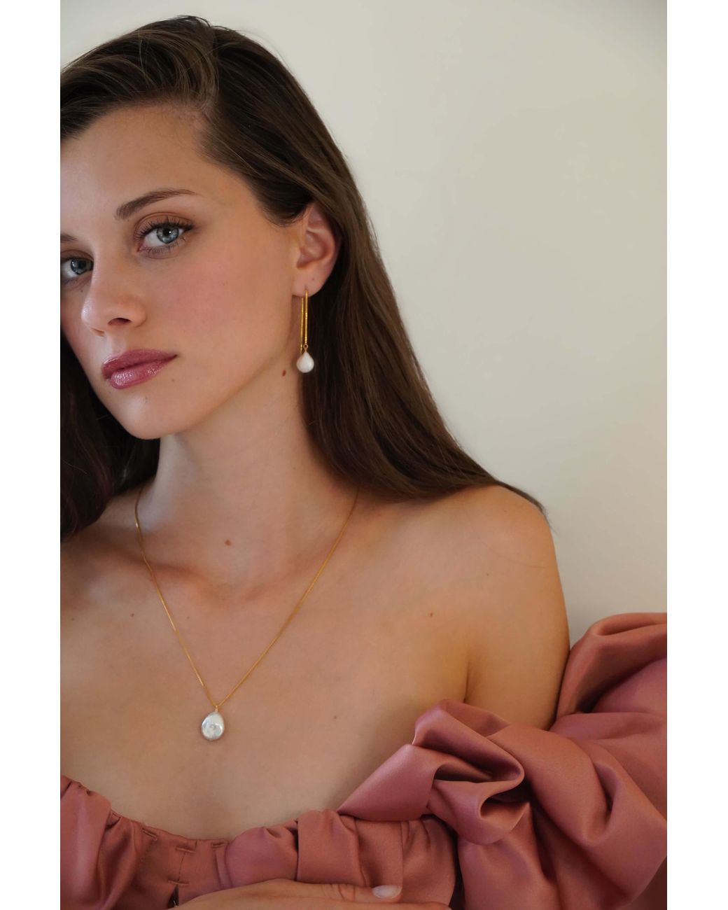 Katy Faye White Lola Earrings