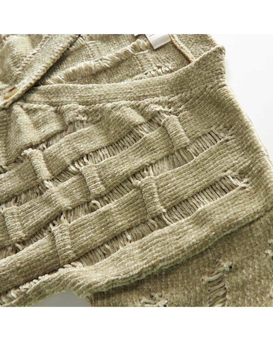 Fully Fashioning Green Avocado Lennox Ottoman Knit Cardigan